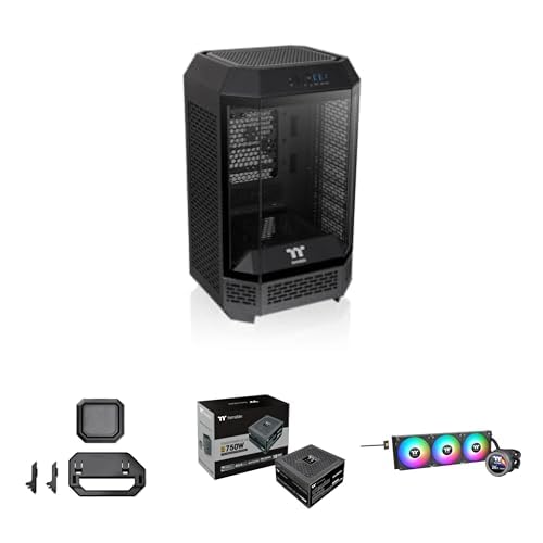 Bundle aus Thermaltake The Tower 250 + Chassis Stand Kit | Black + Toughpower GF A3 750W | PC-ATX-3.0-Netzteil | PCIe Gen 5.0 + TH360 V2 Ultra EX ARGB | All-in-One Wasserkühlung Bundle aus Thermaltake The Tower 250 + Chassis Stand Kit | Black + Toughpower GF A3 750W | PC-ATX-3.0-Netzteil | PCIe Gen 5.0 + TH360 V2 Ultra EX ARGB | All-in-One Wasserkühlung von Thermaltake