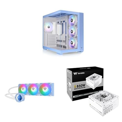 Bundle aus Thermaltake View 380 TG ARGB | Mid Tower Chassis | 25 Jahre Hydrangea Blue Limited Edition + TH360 V2 Ultra ARGB | 25 Jahre Hydrangea Limited Edition + Toughpower GT 850W | Snow Bundle aus Thermaltake View 380 TG ARGB | Mid Tower Chassis | 25 Jahre Hydrangea Blue Limited Edition + TH360 V2 Ultra ARGB | 25 Jahre Hydrangea Limited Edition + Toughpower GT 850W | Snow von Thermaltake