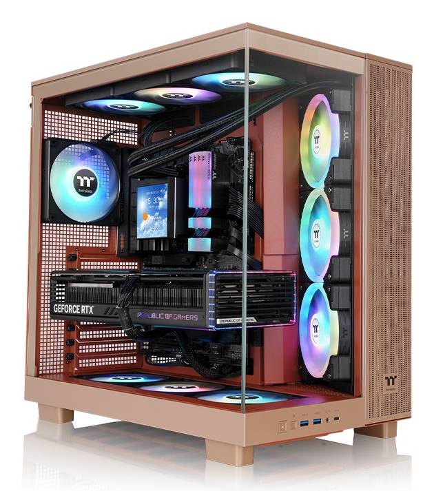 Geh Thermaltake View 380 XL TG Midi Tower ARGB Gravel Sand retail Geh Thermaltake View 380 XL TG Midi Tower ARGB Gravel Sand retail von Thermaltake