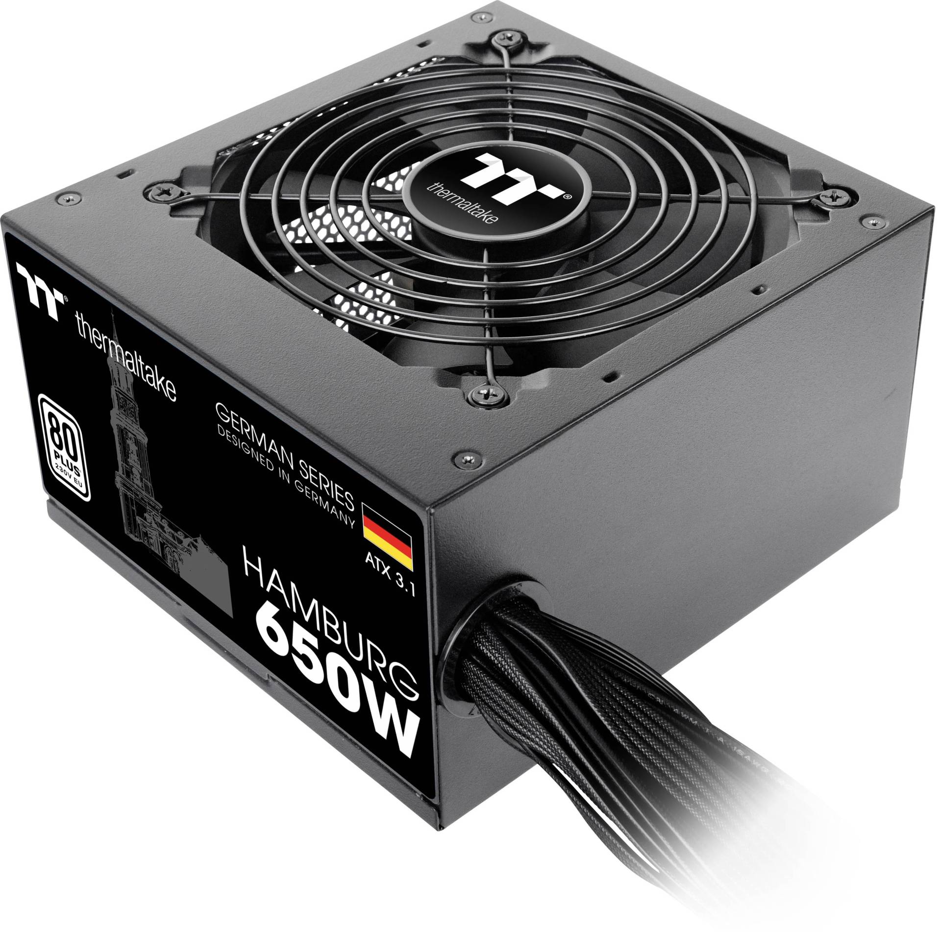 Netzteil Thermaltake   Hamburg   650W ATX3.1  80+      Black retail von Thermaltake