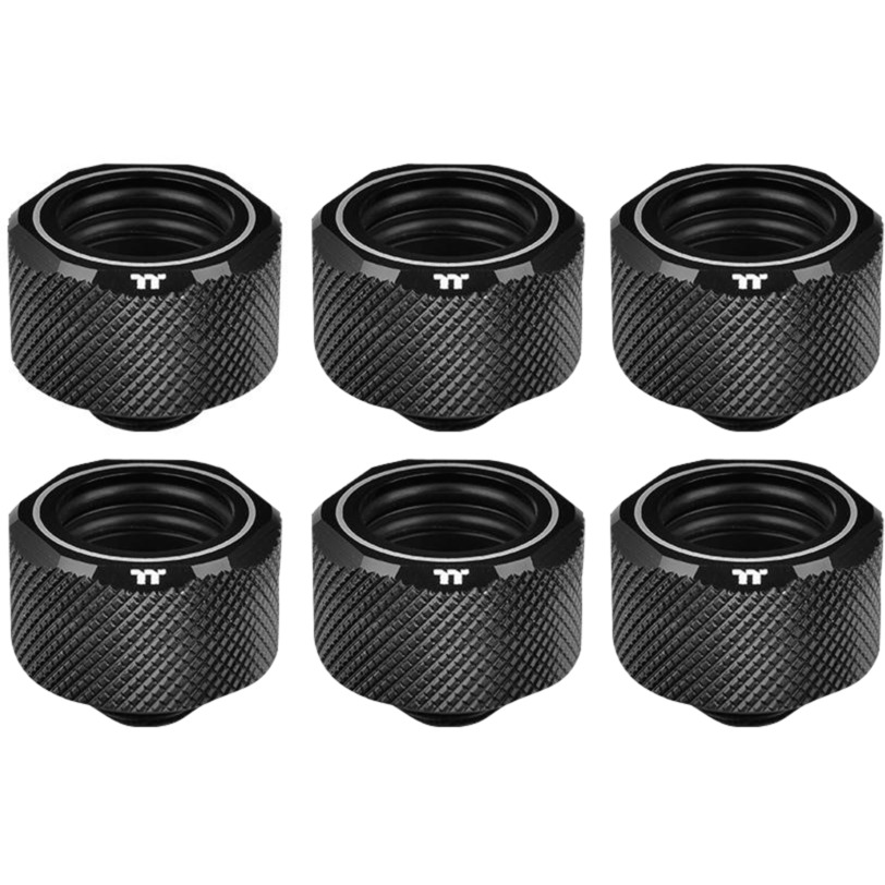 Pacific C-PRO G1/4 PETG Tube 16mm OD Compression – Black, Verbindung Pacific C-PRO G1/4 PETG Tube 16mm OD Compression – Black, Verbindung von Thermaltake