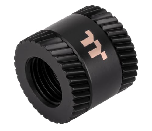 Pacific SF Female to Female 20mm Extender | Matte Black | DIY LCS Fittings von Thermaltake