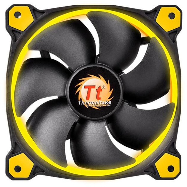 Riing 12 LED Yellow 120x120x25, Gehäuselüfter von Thermaltake