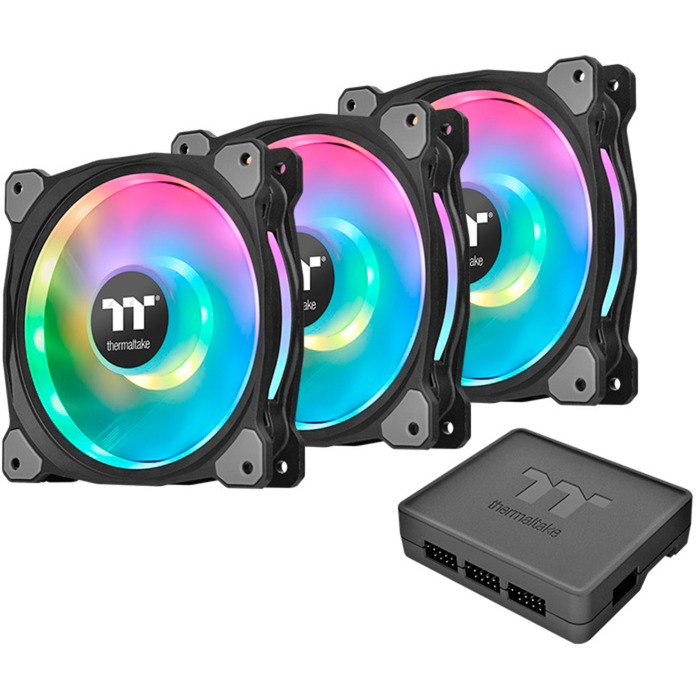 Riing Duo 12 RGB Radiator Fan 3 Pack, Gehäuselüfter von Thermaltake