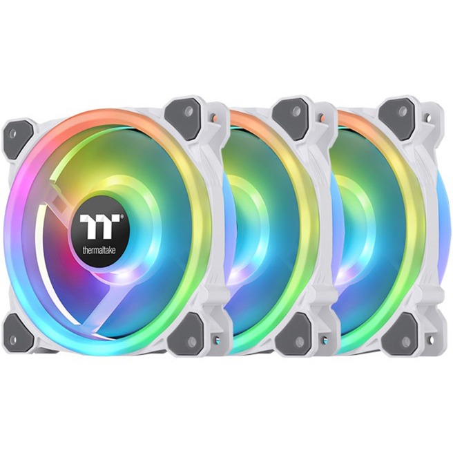 Riing Trio 12 RGB Radiator Fan White TT Premium Edition, Gehäuselüfter von Thermaltake