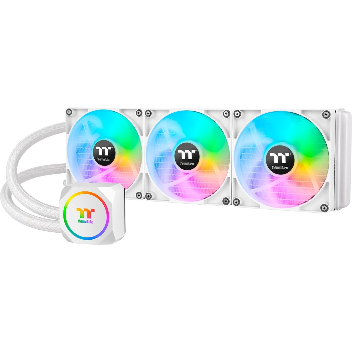 TH420 ARGB Sync All-In-One Liquid Cooler - Snow Edition 420mm, Wasserkühlung von Thermaltake