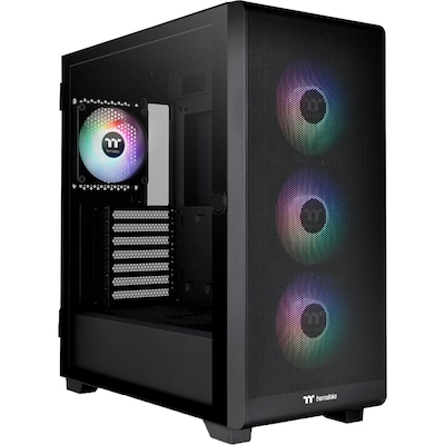 THERMALTAKE S250 TG ARGB Mid Tower ATX Gehäuse Sichtfenster schwarz von Thermaltake