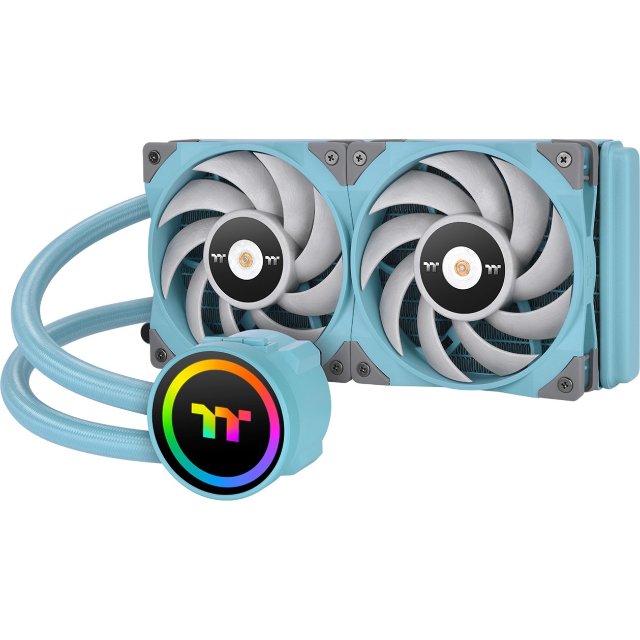 TOUGHLIQUID 240 ARGB Sync All-In-One Liquid Cooler Turquoise 240mm, Wasserkühlung von Thermaltake