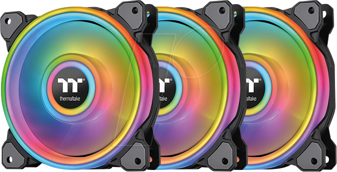 TT 21581 - Thermaltake Riing Quad 14 RGB, 140 mm, schwarz, 3er-Pack von Thermaltake
