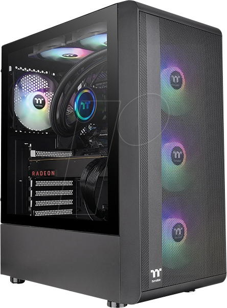 TT 33645 - Thermaltake S200 TG ATX Gehäuse, schwarz von Thermaltake