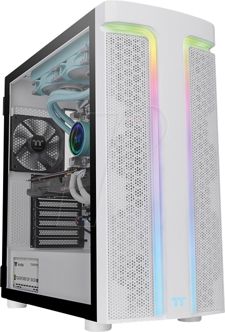 TT 33713 - Thermaltake H590 TG ARGB E-ATX Gehäuse, weiß von Thermaltake