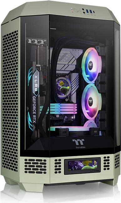 Thermaltake 300 Matcha Green - Micro Tower - PC - Grün - micro ATX - Mini-ATX - SPCC - Heimbüro (CA-1Y4-00SEWN-00) von Thermaltake