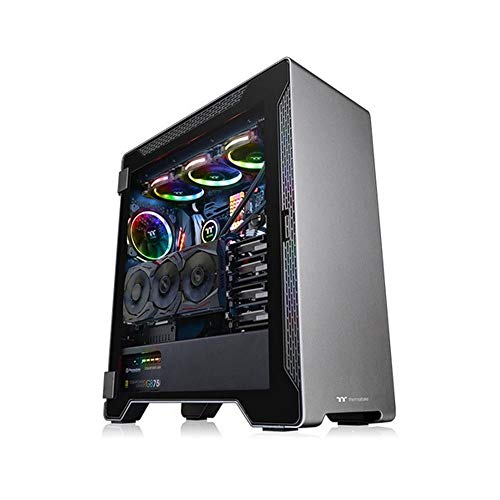 Thermaltake A500 TG (Tempered Glass) Space Gray PC-Gehäuse, schwarz von Thermaltake