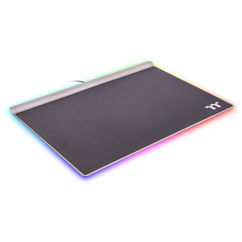 Thermaltake Argent MP1 RGB Gaming Mousepad | 359 mm x 254 mm | Aluminium-Grundplatte | rutschfest | anpassbare Lichteffekte Thermaltake Argent MP1 RGB Gaming Mousepad | 359 mm x 254 mm | Aluminium-Grundplatte | rutschfest | anpassbare Lichteffekte von Thermaltake