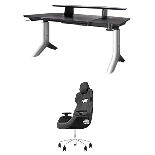 Thermaltake Bundle Argent P900 Smart Gaming Desk | elektrisch Höhenverstellbar | RGB Beleuchtung Argent E700 Gaming Chair Storm Black| Design by Studio F.A. Porsche von Thermaltake