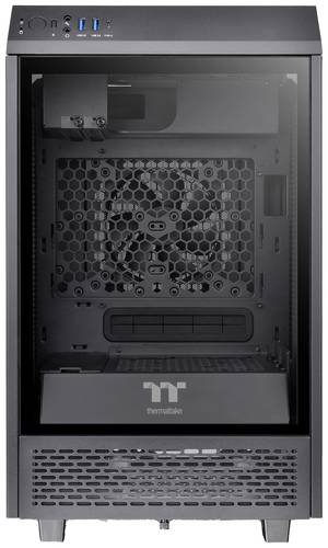 Thermaltake CA-1R3-00S1WN-00 Mini-Tower PC-Gehäuse Schwarz LCS Kompatibel, Seitenfenster, Für AIO von Thermaltake