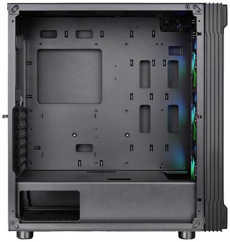 Thermaltake CA-1W2-00M1WN-01 Midi-Tower PC-Gehäuse Schwarz 3 Vorinstallierte LED Lüfter, LCS Kompa von Thermaltake