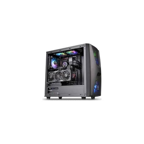 Thermaltake Commander C 34 TG Argb Edition/Dual 200mm Argb Fans/Tempered Glass/ATX Mid-Tower Chassis Schwarz von Thermaltake