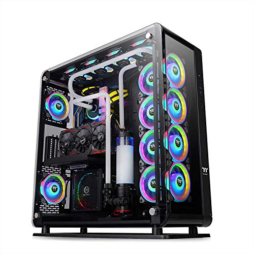 Thermaltake Core P8 TG | E-ATX-PC-Gehäuse | 3 x gehärtetes 4mm Glasseitenteil | Wall Mount | schwarz von Thermaltake