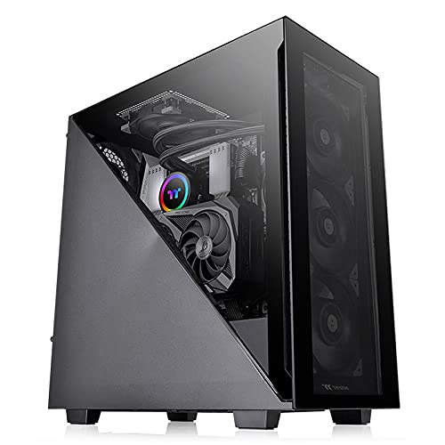 Thermaltake Divider 300 TG ATX-Midi-Tower | PC-Gehäuse | Tempered Glass | Schwarz, CA-1S2-00M1WN-00 von Thermaltake