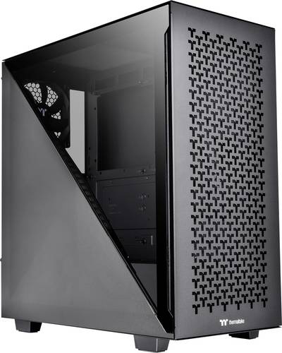 Thermaltake Divider 300 TG Air Black Midi-Tower PC-Gehäuse Schwarz 2 vorinstallierte Lüfter, Seite von Thermaltake