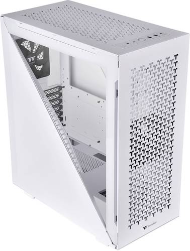 Thermaltake Divider 500 TG Air Snow Midi-Tower PC-Gehäuse Weiß 2 vorinstallierte Lüfter, Seitenfe von Thermaltake