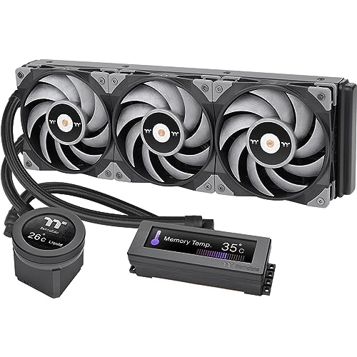 Thermaltake Floe RC Ultra 360 CPU & Memory AIO Liquid Cooler | All-In-One Liquid Cooler | LCD Display | Wasserkühlung | Gif Dateien | 3 * 12cm Lüfter von Thermaltake