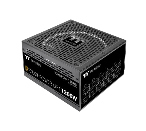 Thermaltake GF1 1200W PC-ATX-Netzteil 80-Plus-Gold voll-modular leiser 140 Lüfter schwarz PS-TPD-1200FNFAGE-1 von Thermaltake