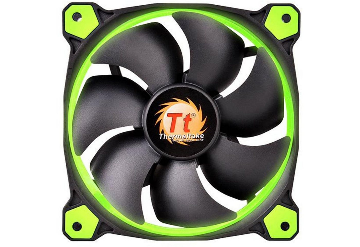 Thermaltake Gehäuselüfter Thermaltake Riing 14 LED Green 140x140x25 Thermaltake Gehäuselüfter Thermaltake Riing 14 LED Green 140x140x25 von Thermaltake