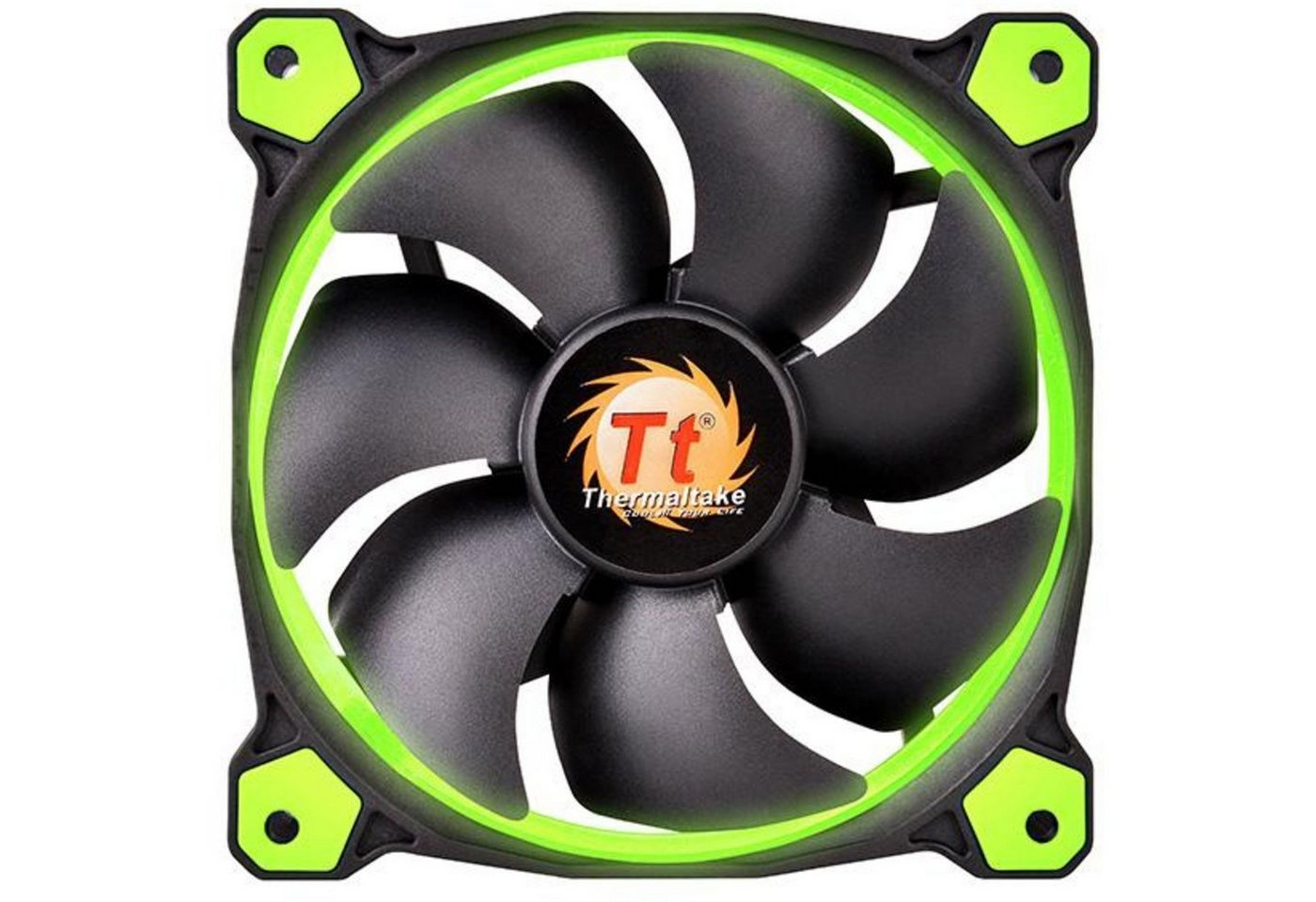 Thermaltake Gehäuselüfter Riing 14 LED Green 140x140x25 von Thermaltake