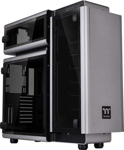 Thermaltake Level 20 Full Tower PC-Gehäuse Schwarz, Silber 3 Vorinstallierte LED Lüfter, Seitenfen Thermaltake Level 20 Full Tower PC-Gehäuse Schwarz, Silber 3 Vorinstallierte LED Lüfter, Seitenfen von Thermaltake