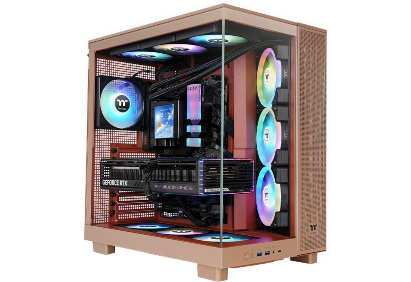 Thermaltake PC-Gehäuse Thermaltake View 380 XL TG ARGB, Tower-Gehäuse Thermaltake PC-Gehäuse Thermaltake View 380 XL TG ARGB, Tower-Gehäuse von Thermaltake