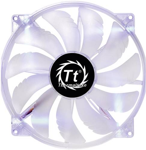 Thermaltake Pure 20 LED Blue PC-Gehäuse-Lüfter Klar (B x H x T) 200 x 200 x 30mm von Thermaltake