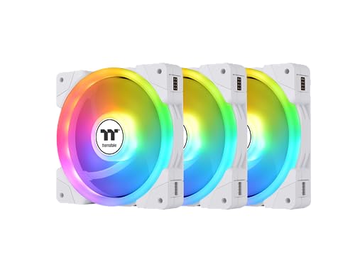 Thermaltake SWAFAN EX12 ARGB PC Cooling Fan White TT Premium Edition 3 Fan Pack von Thermaltake