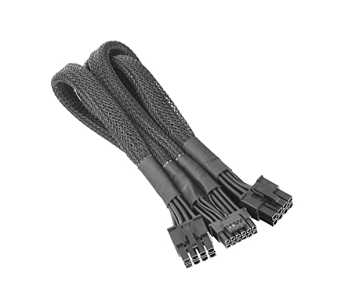 Thermaltake | Sleeved PCIe Gen 5 Splitter Cables, AC-063-CN1NAN-A1, Black von Thermaltake