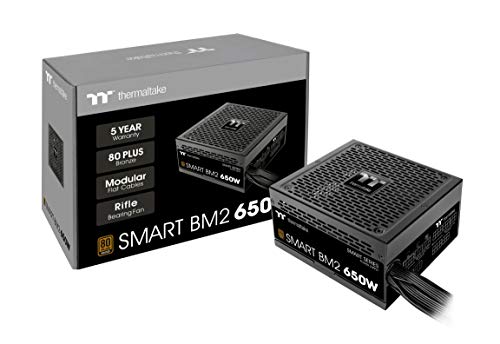 Thermaltake Smart BM2 650W | PC-ATX-Netzteil | 80-Plus-Bronze| semi-modular | leiser 140 Lüfter | EU Zertifiziert | schwarz Thermaltake Smart BM2 650W | PC-ATX-Netzteil | 80-Plus-Bronze| semi-modular | leiser 140 Lüfter | EU Zertifiziert | schwarz von Thermaltake