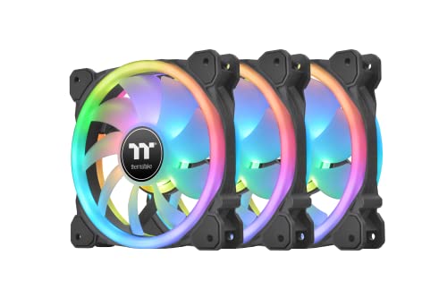 Thermaltake Swafan 12 RGB Lüfter | TT Premium 3er Pack | 120 mm |wechselbare Lüfterblätter, schwarz von Thermaltake