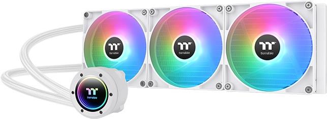 Thermaltake TH420 V2 ARGB Sync - Snow Edition - Prozessor-Flüssigkeitskühlsystem - Kühlergröße: 420 mm - (für: LGA1156, AM2, AM2+, AM3, LGA1155, AM3+, LGA2011, LGA1150, LGA1151, AM4, LGA2066, LGA1200, LGA1700, AM5) - Kupfer - 140 mm - snow (CL-W378-PL14SW-A) von Thermaltake