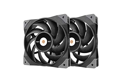 Thermaltake TOUGHFAN 12 High Static Pressure Radiator Fan (2 Lüfter Paket) | Gehäuse-Lüfter | PWM | 500-2000rpm | Schwarz von Thermaltake