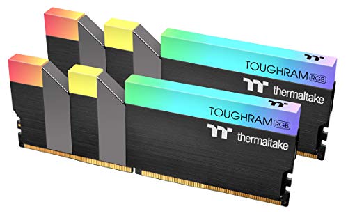 Thermaltake TOUGHRAM RGB DDR4 3600 MHz 16 GB (8 GB x 2) 16,8 Millionen Farbe RGB Alexa/Razer Chroma/5 V Motherboard Syncable RGB Speicher R009D408GX2-3600C18B von Thermaltake