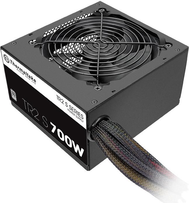 Thermaltake TR2 S 700W - Stromversorgung (intern) - ATX12V 2,3 - EPS12V - 80 PLUS - Wechselstrom 230 V - 700 Watt - aktive PFC - Europa - Schwarz (PS-TRS-0700NPCWEU-2) von Thermaltake