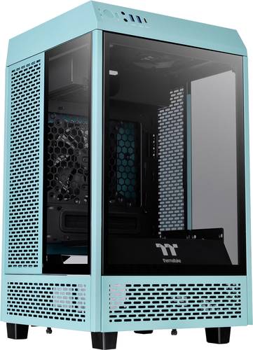 Thermaltake The Tower 100 Turquoise Mini-Tower PC-Gehäuse Türkis Seitenfenster von Thermaltake