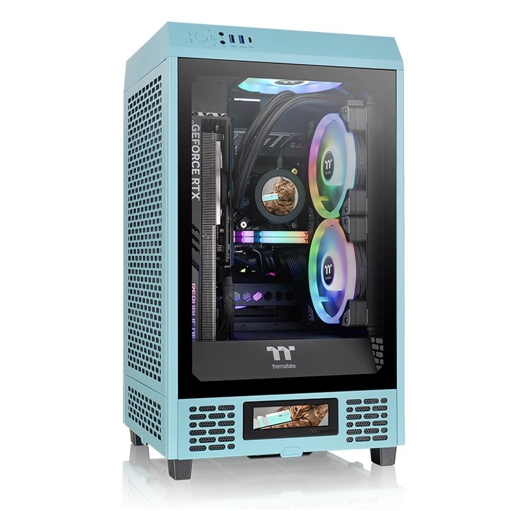 Thermaltake The Tower 200 Turquoise | PC-Gehäuse von Thermaltake