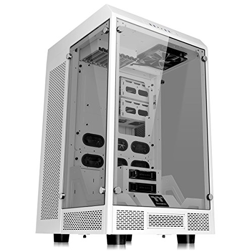 Thermaltake The Tower 900 | E-ATX-PC-Gehäuse | 3 x gehärtetes 5mm Glasseitenteil | weiß, CA-1H1-00F6WN-00 von Thermaltake