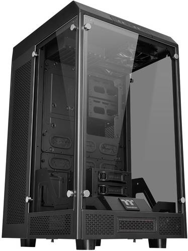 Thermaltake The Tower 900 Full Tower PC-Gehäuse Schwarz 2 Vorinstallierte LED Lüfter, LCS Kompatib von Thermaltake