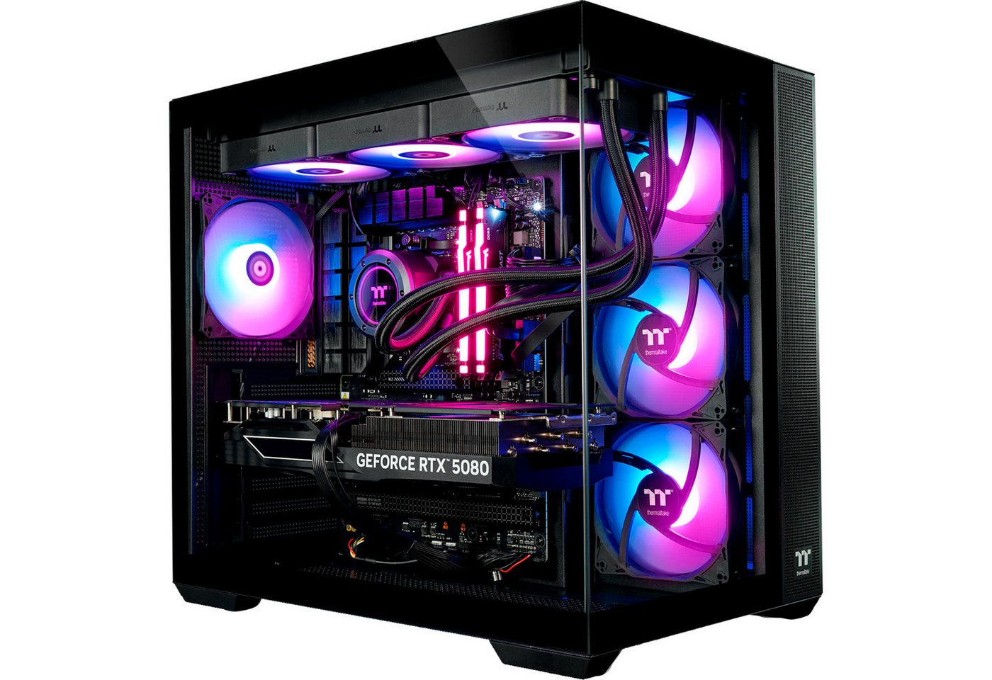 Thermaltake Thermaltake FTW RTX 5080 Black, Gaming-PC, PC (Ryzen 7, NVIDIA GeForce RTX 5080, 32 GB RAM) von Thermaltake
