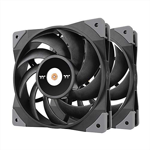 Thermaltake Toughfan 12 High Static Pressure Radiator 120mm (2-Pack) Computer Case Fan - Schwarz von Thermaltake