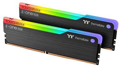 Thermaltake Toughram Z-ONE RGB DDR4 3600 MHz 16 GB (2 x 8 GB) 16,8 Millionen Farben RGB Alexa/Razer Chroma/5 V Motherboard Syncable RGB Speicher R019D408GX2-3600C18A, Schwarz von Thermaltake