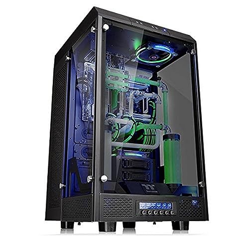 Thermaltake Tower 900 Black Edition CA-1H1-00F1WN-00 E-ATX Vertikales Super Tower Computergehäuse aus gehärtetem Glas Thermaltake Tower 900 Black Edition CA-1H1-00F1WN-00 E-ATX Vertikales Super Tower Computergehäuse aus gehärtetem Glas von Thermaltake