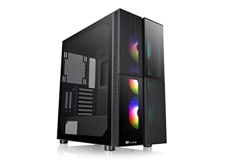 Thermaltake Versa T26 ARGB Black | Mid-Tower-ATX-PC-Gehäuse | Gehärtetes 4mm Glasseitenteil | ATX | Schwarz von Thermaltake